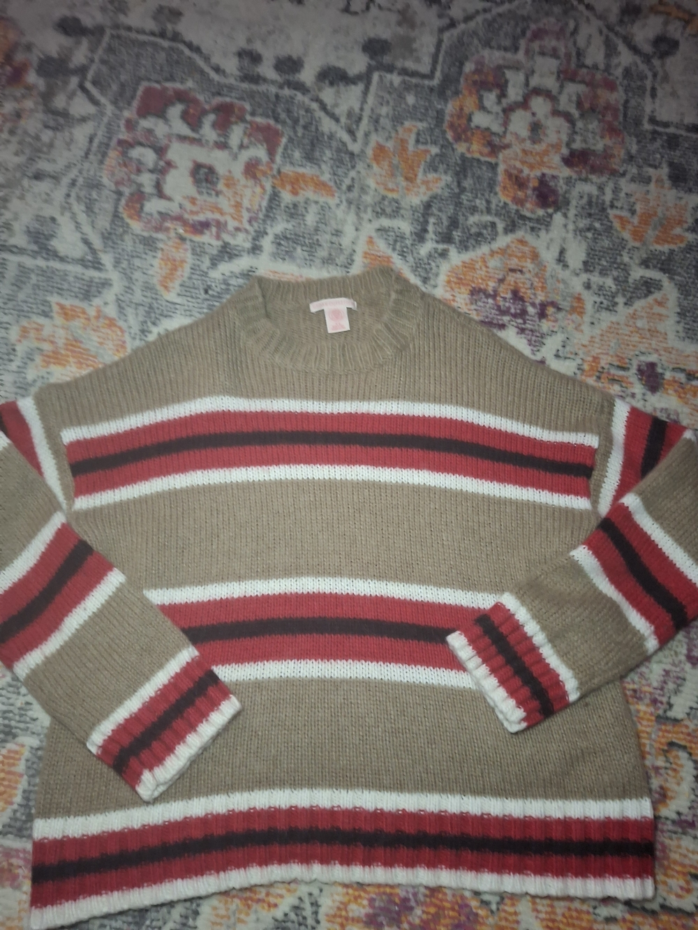 Urban Outfitters Olive Green Ribbed Knit Sweater